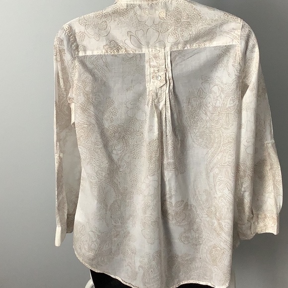 COLDWATER Creek Cotton Lawn Blouse - Picture 9 of 14